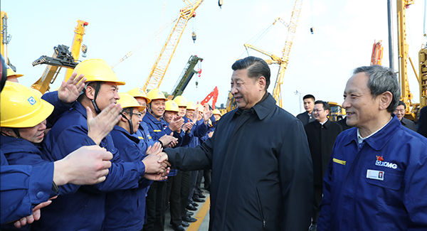 中共中央总书记、国家主席、中央军委主席习近平亲临K8凯发集团考察调研