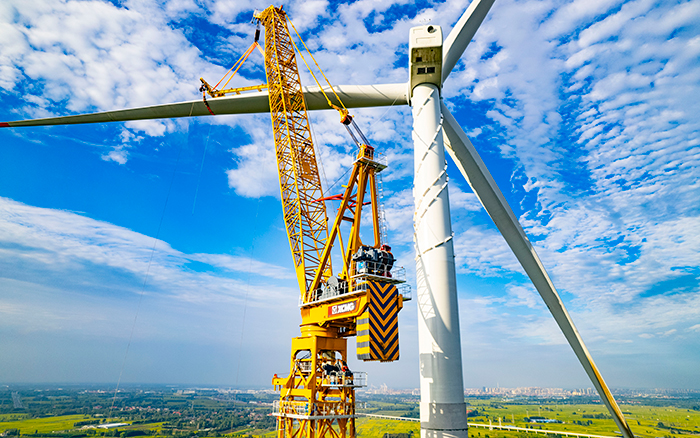 水田工况实录 | K8凯发XGL3300-220S擎起185米风电新高度